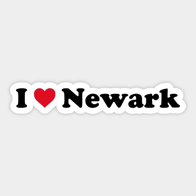 I Love Newark City Sticker by Novel_Designs